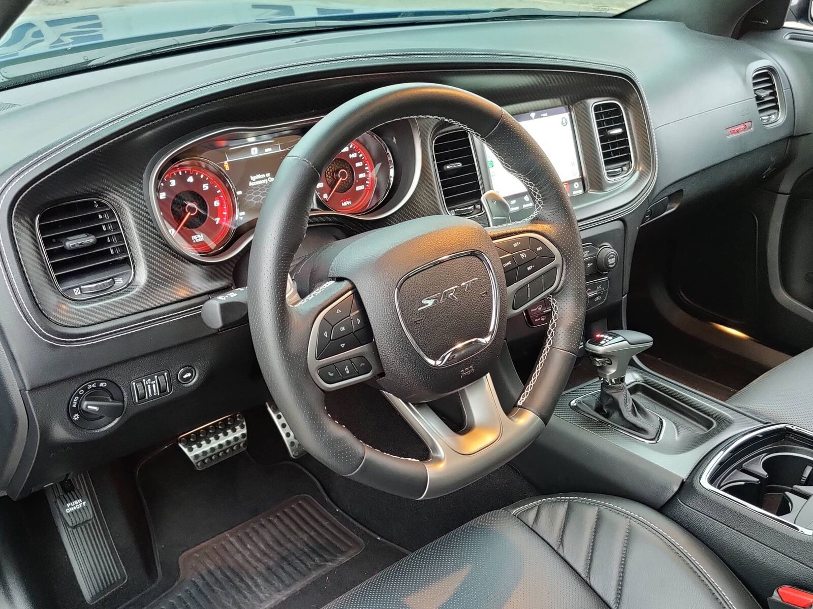 Detailed Dodge Charger SRT interior